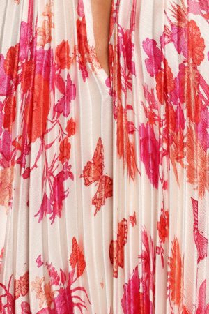 Sirmione Maxi Dress – Pink Floral