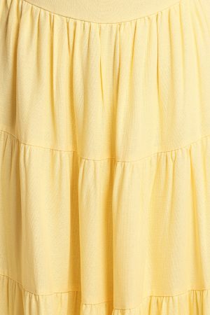 Sitara Strapless Midi Dress – Yellow