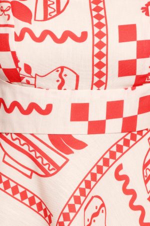 Sloan Mini Dress – Red Print