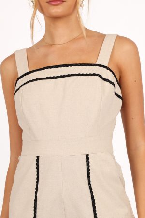 Sofia Romper – Oatmeal