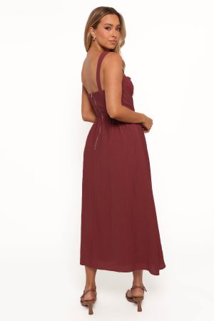 Sofie Midi Dress – Brick