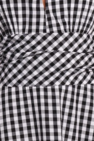 Solene Maxi Halterneck Dress – Black/White