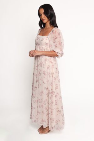 Sonnet Maxi Dress – Pink Floral