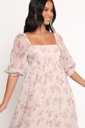 Sonnet Maxi Dress – Pink Floral