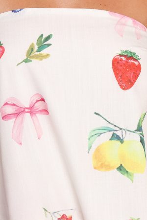 Soph Strapless Maxi Dress – Ciao Bow Print