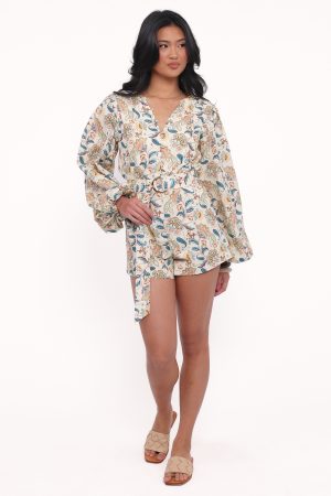 Soul Belted Romper – Paisley