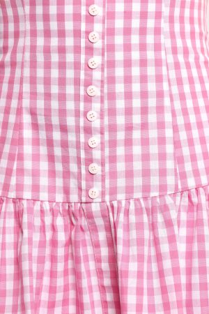 Sterling Mini Dress – Pink Check