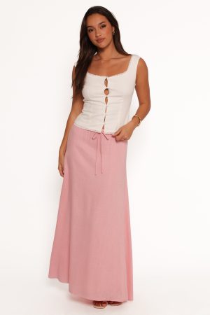Stevie Maxi Skirt – Pink