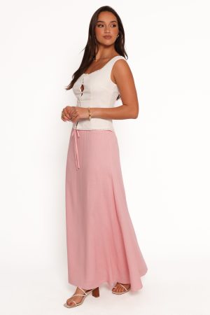 Stevie Maxi Skirt – Pink