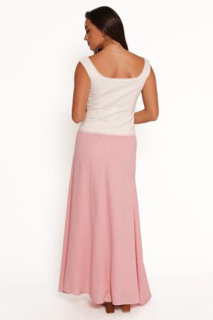 Stevie Maxi Skirt – Pink