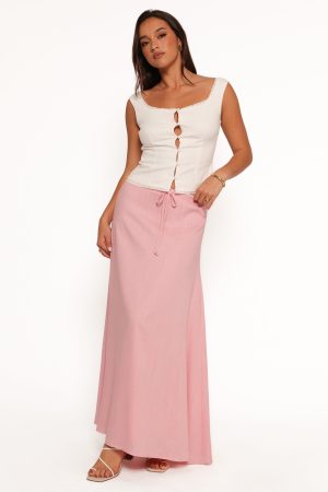 Stevie Maxi Skirt – Pink