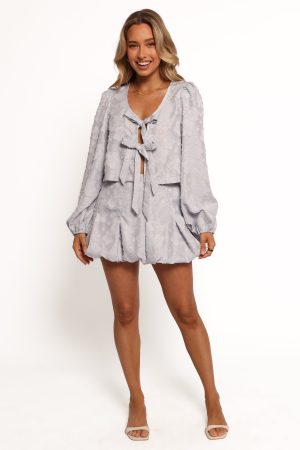 Stevie Two Piece Set – Dusty Blue
