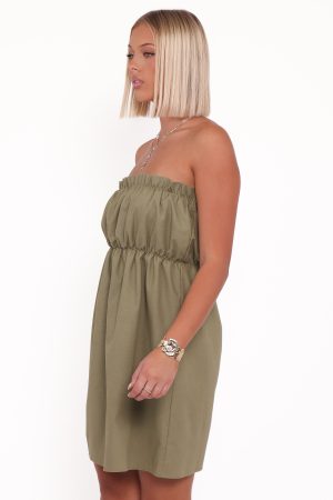Stratton Mini Dress – Leaf Green