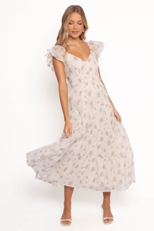 Talia Maxi Dress – Cream Multi Floral