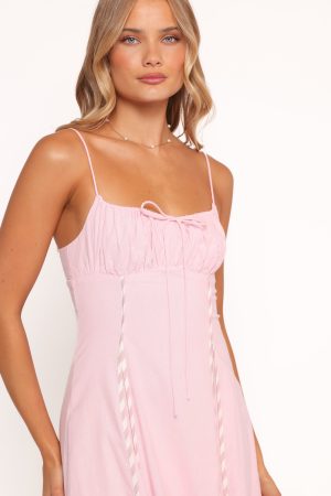 Talyn Midi Dress – Pink