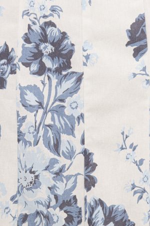 Tamira Strapless Midi Dress – Blue Floral