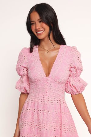 Tani Midi Dress – Pink