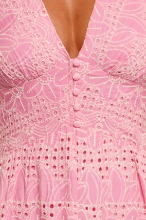 Tani Midi Dress – Pink