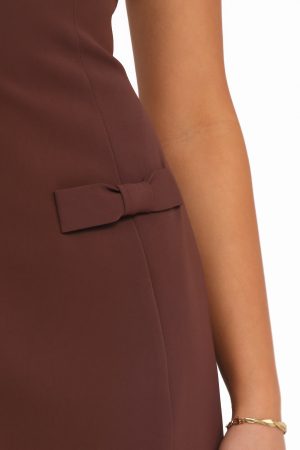 Tanis Mini Dress – Brown