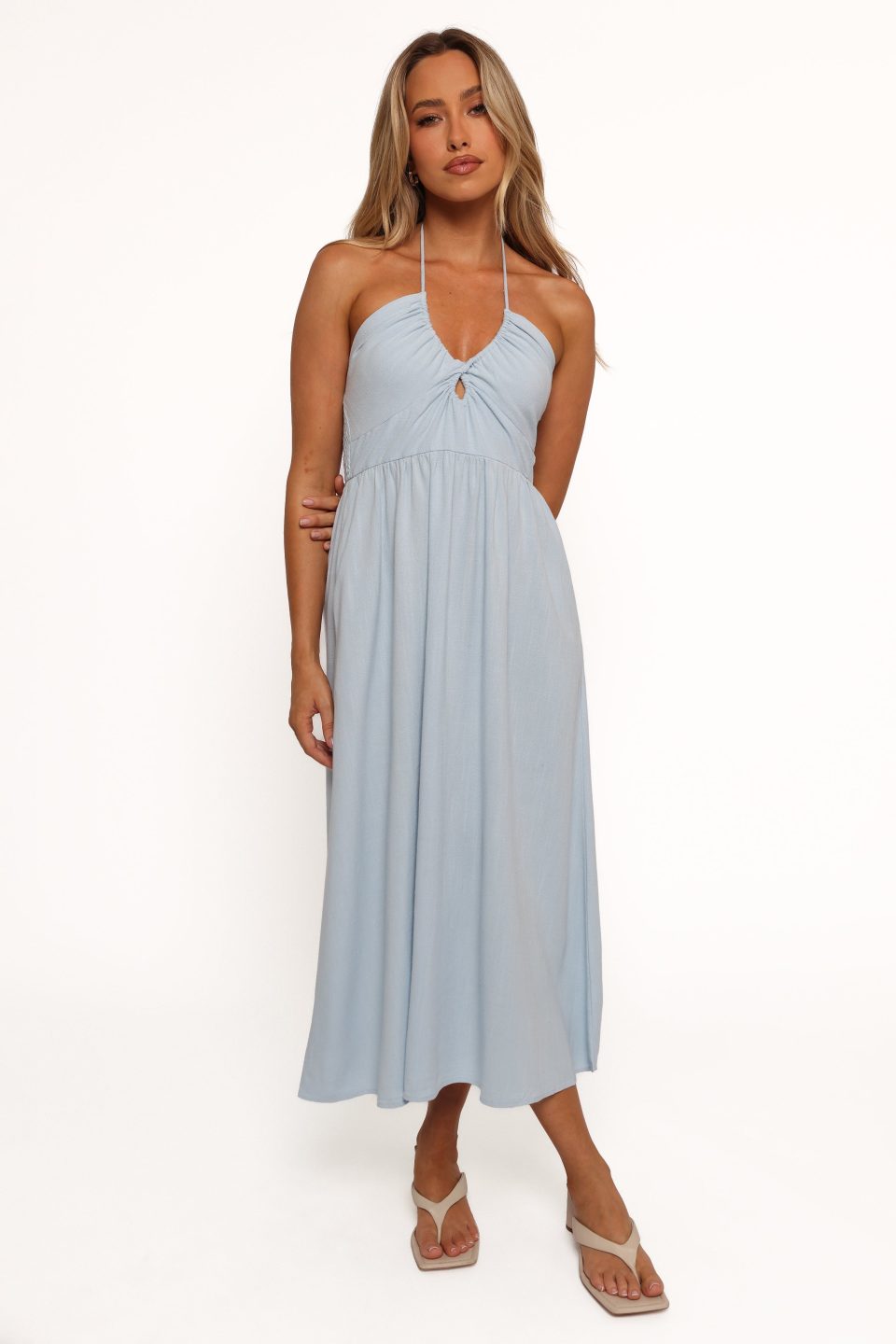 Tanner Midi Dress - Light Blue