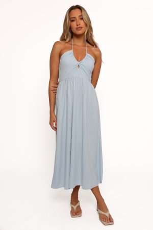 Tanner Midi Dress – Light Blue