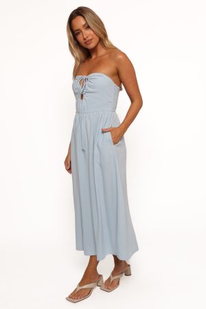 Tanner Midi Dress – Light Blue