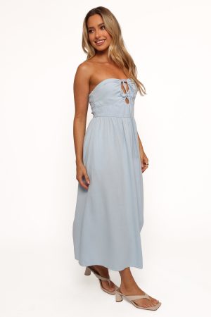 Tanner Midi Dress – Light Blue