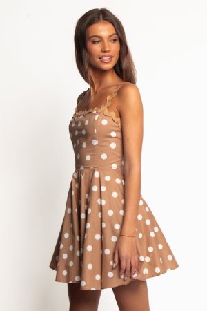 Teaghan Mini Dress – Light Mocha