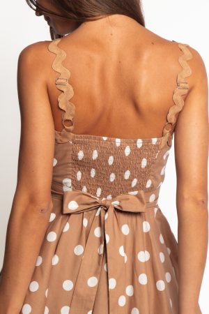 Teaghan Mini Dress – Light Mocha
