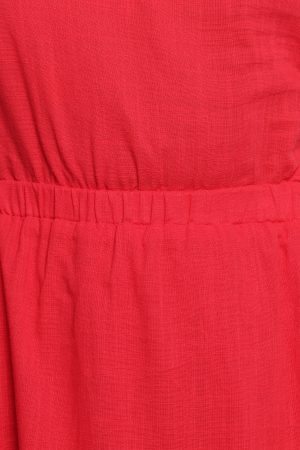 Teresa One Shoulder Midi Dress – Red