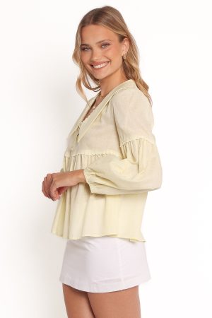 Thalassa Top – Butter Yellow