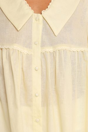 Thalassa Top – Butter Yellow