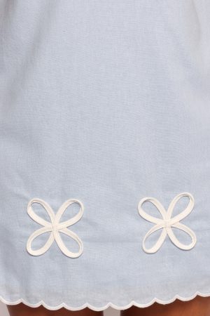 Thalia Mini Dress – Blue/White