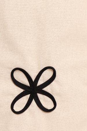 Thalia Mini Dress – Cream/Black