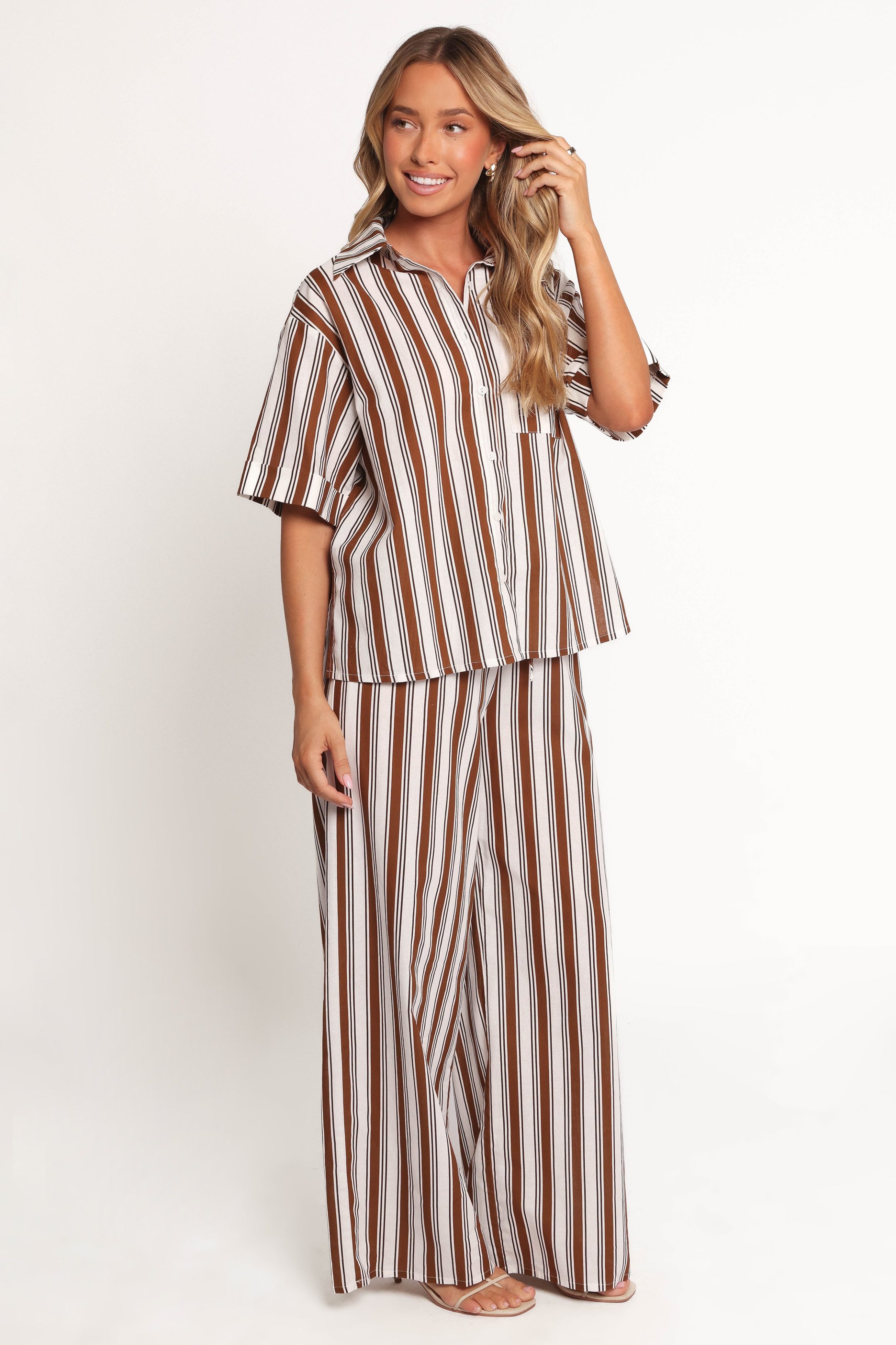 ThaliaShortSleeveShirt-ChocolateStripe_ThaliaWideLegPant-ChocolateStripe5_904c6d58-1d26-49b7-aa23-efd7b841ddd6