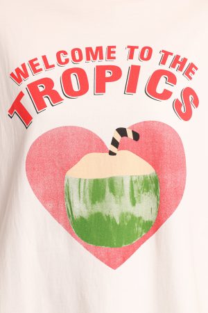 The Tropics Graphic Tee – White