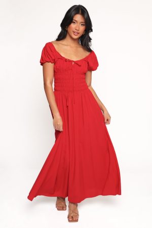 Theodora Maxi Dress – Red
