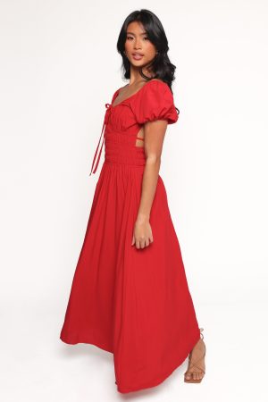 Theodora Maxi Dress – Red