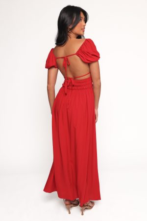 Theodora Maxi Dress – Red