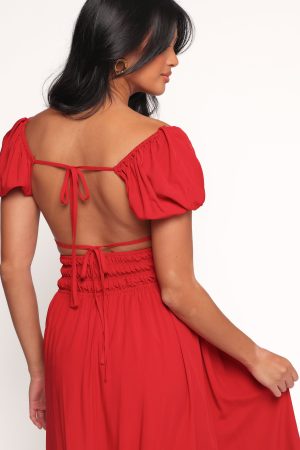 Theodora Maxi Dress – Red