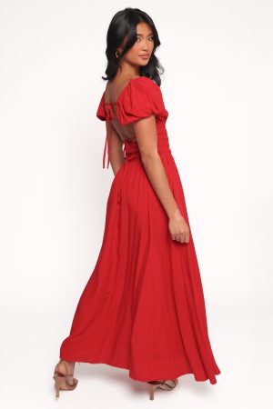 Theodora Maxi Dress – Red