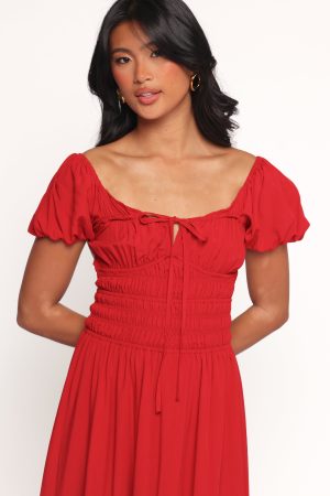 Theodora Maxi Dress – Red