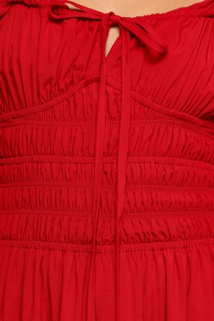 Theodora Maxi Dress – Red