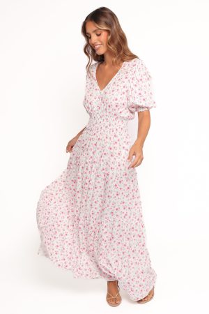 Thomas Maxi Dress – Pink Ditsy Floral