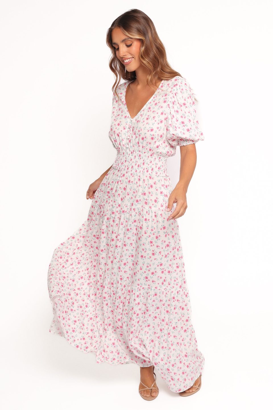 Thomas Maxi Dress - Pink Ditsy Floral