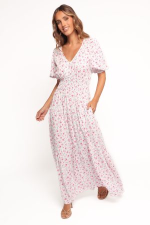 Thomas Maxi Dress – Pink Ditsy Floral