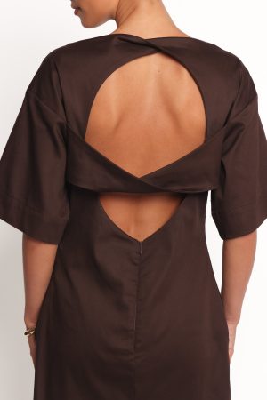 Thorne Mini Dress – Chocolate