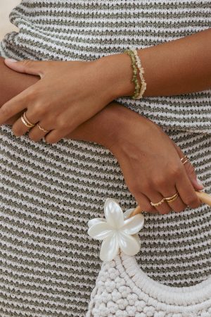 Tiarne Hair Clip – White