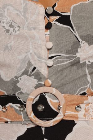 Tiarni Maxi Dress – Black Floral