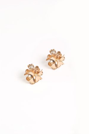 Tiffany 2 Pack Flower Hair Clips – Gold
